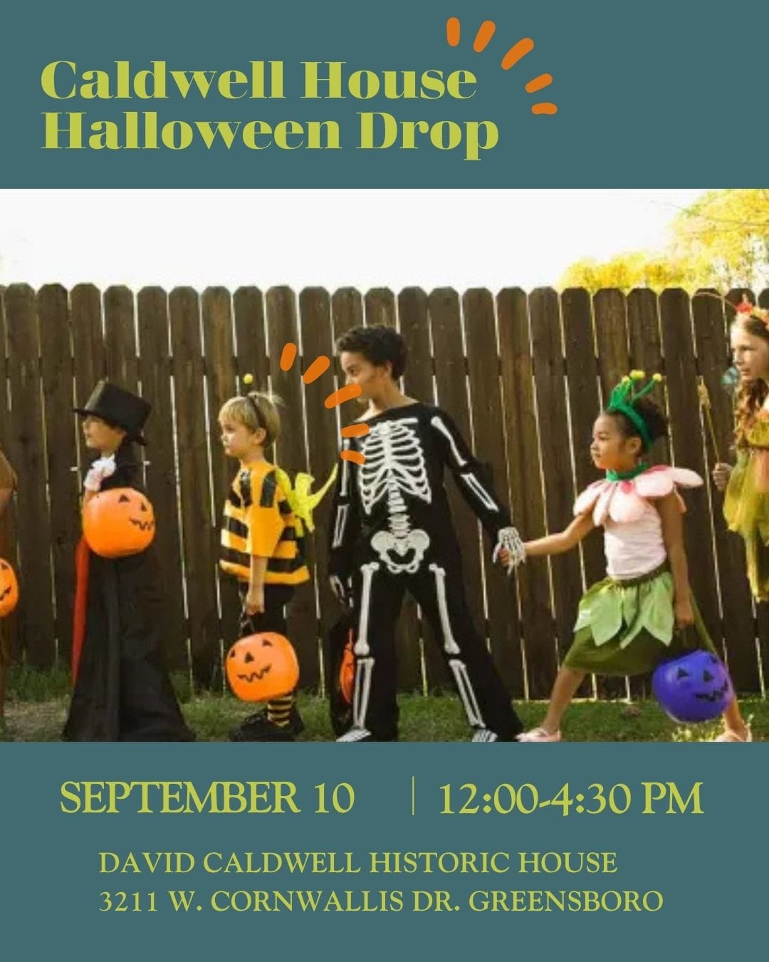 Caldwell House Halloween costume donation drop-off