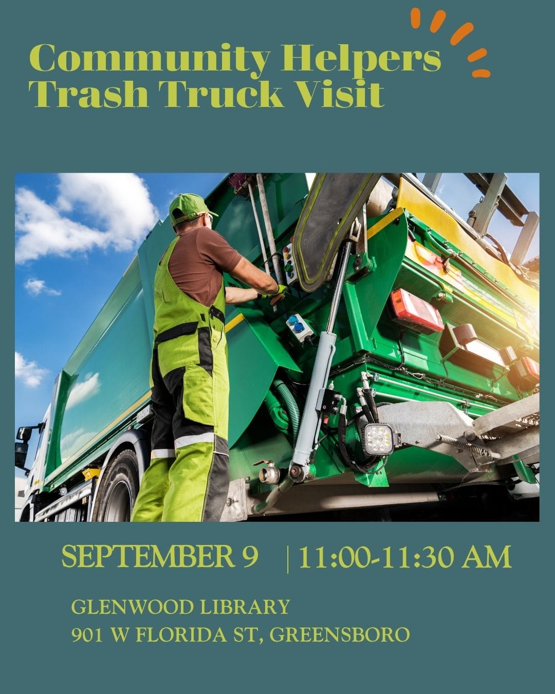Community Helpers Trash Truck Visit